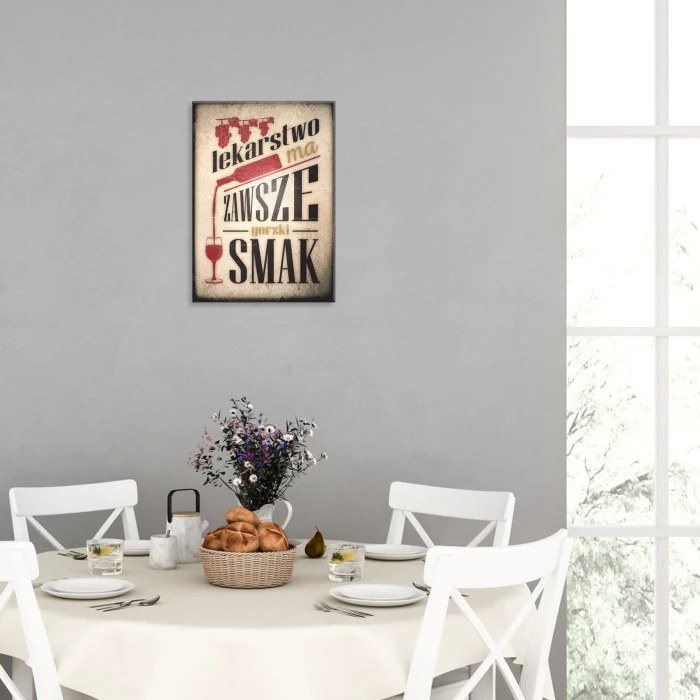 Poster metal Lekarstwo gift