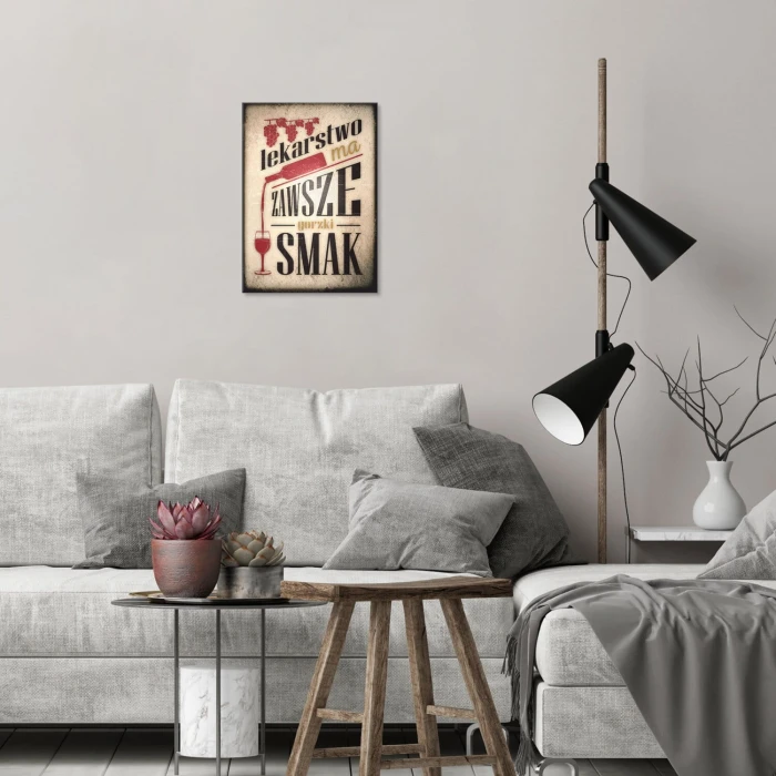 Poster metal Lekarstwo gift