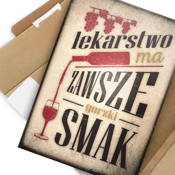 Plakat metalowy Lekarstwo Prezent