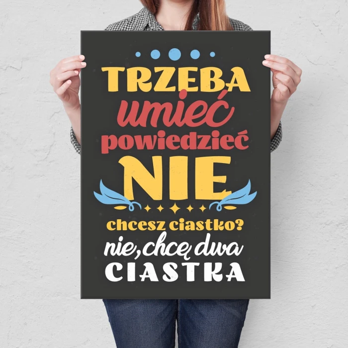Poster metal Trzeba umieć gift