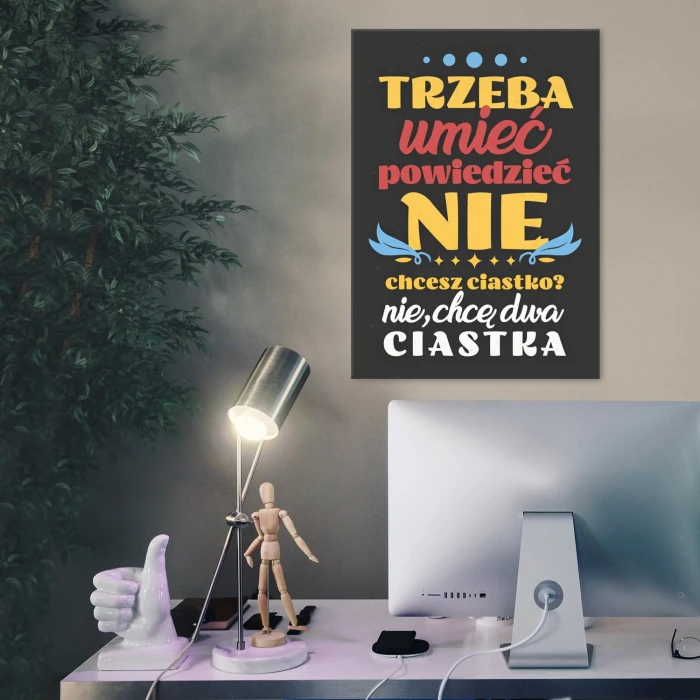Plakat metalowy Trzeba umieć Prezent