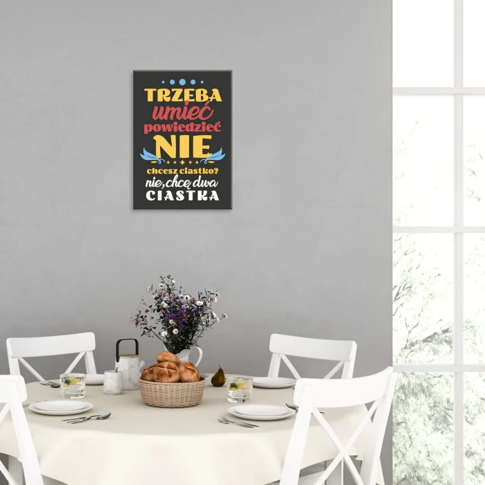 Plakat metalowy Trzeba umieć Prezent