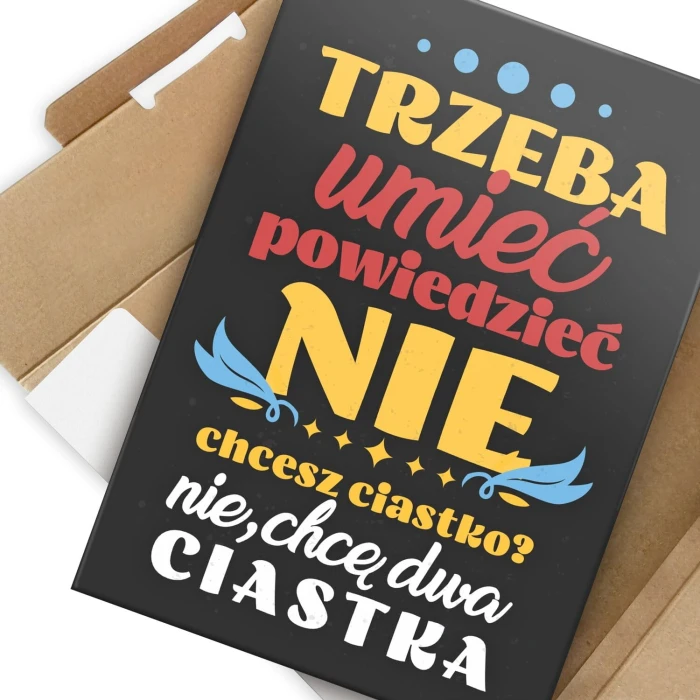 Plakat metalowy Trzeba umieć Prezent