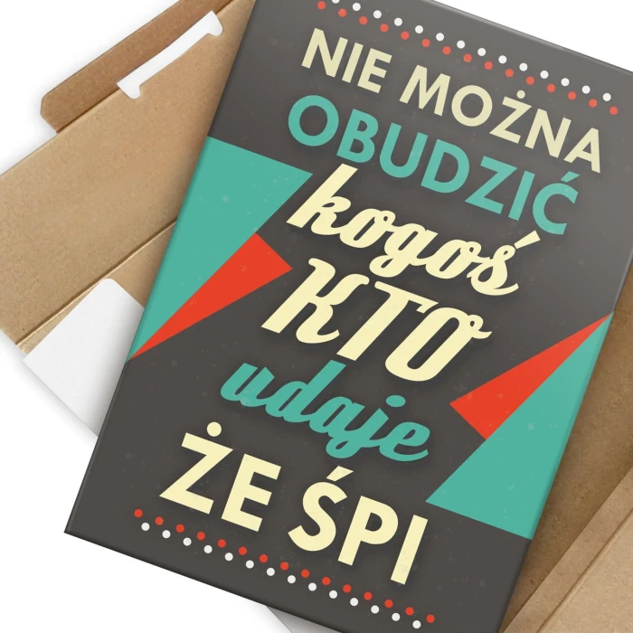 Poster metal Nie można obudzić gift