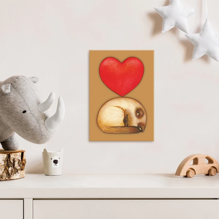 Plakat metalowy cat in love Prezent