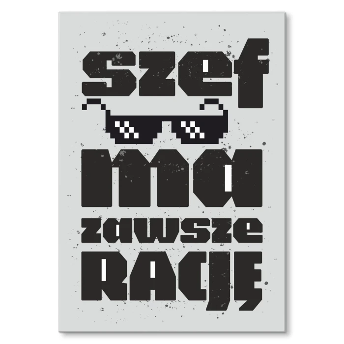 Poster metal szef ma rację gift