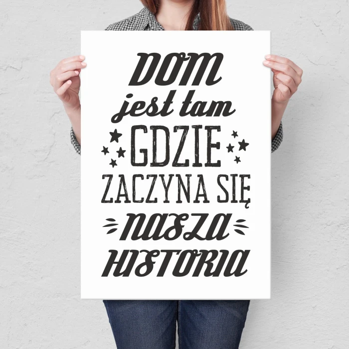 Poster metal dom jest tam gift