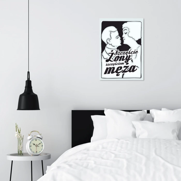 Poster metal Szczęście żony gift