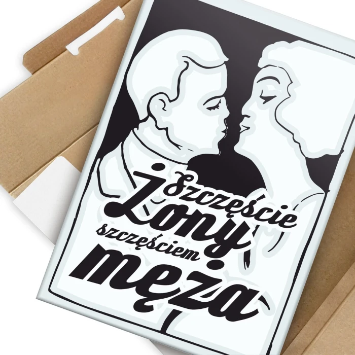 Poster metal Szczęście żony gift