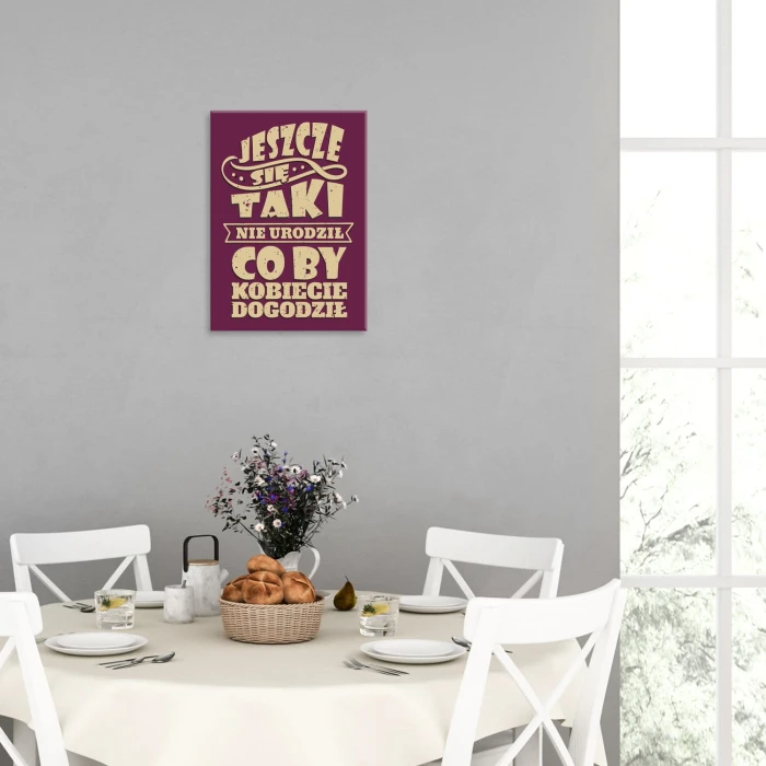Poster metal Dogodzić kobiecie gift