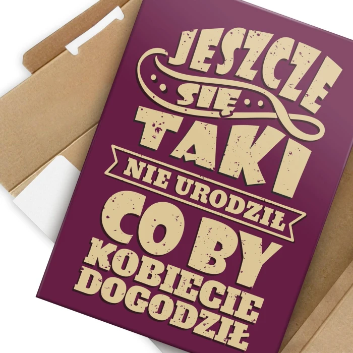 Plakat metalowy Dogodzić kobiecie Prezent