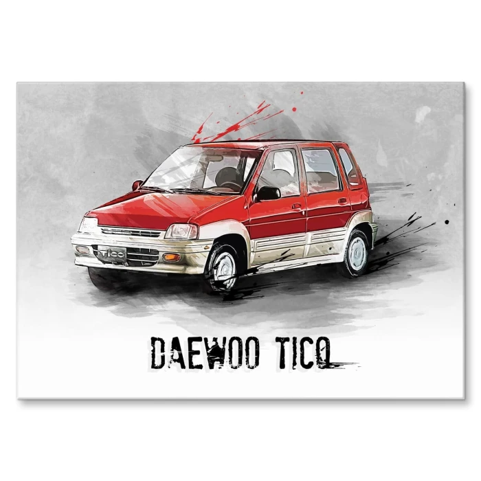 Poster metal Daewoo Tico gift