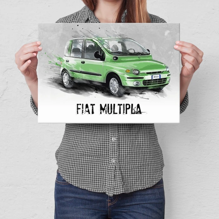 Poster metal Fiat Multipla Samochód gift