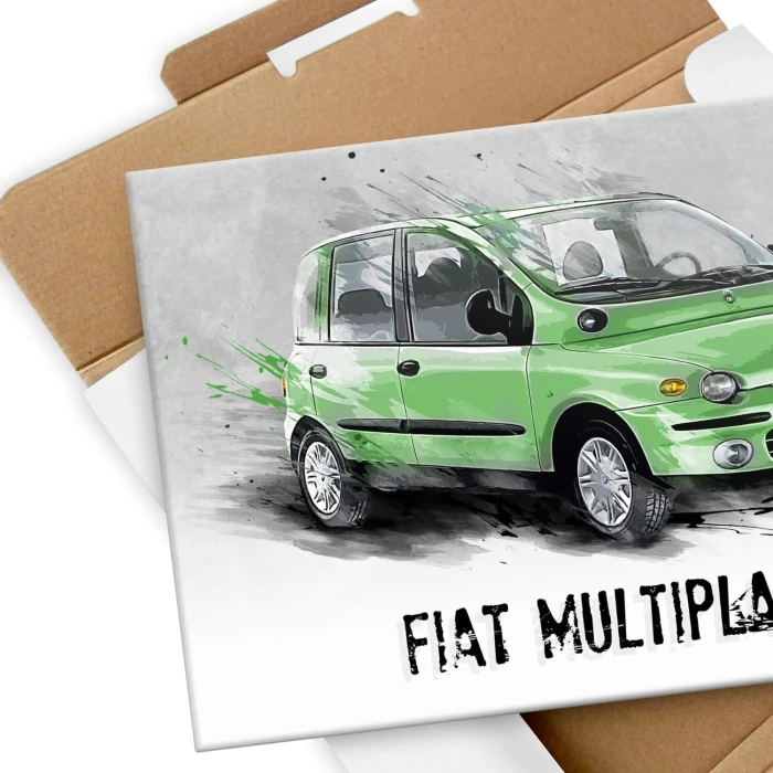 Poster metal Fiat Multipla Samochód gift