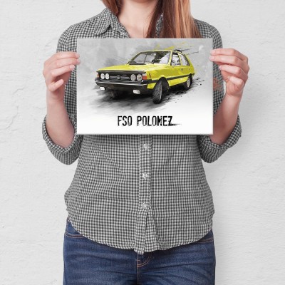 Poster metal FSO Polonez Klasyk gift