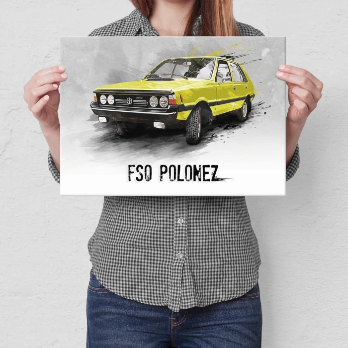 Plakat metalowy FSO Polonez Klasyk Prezent