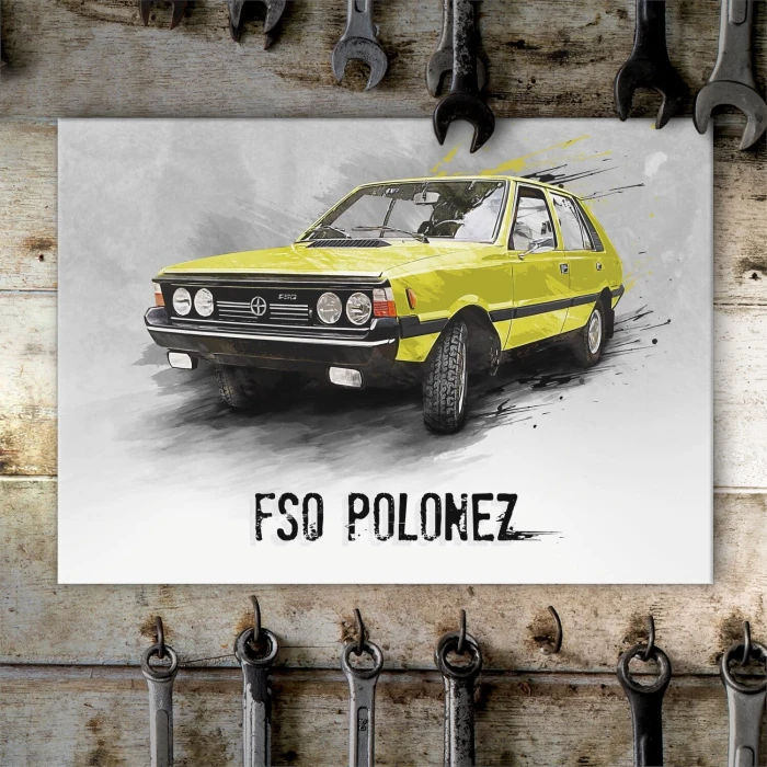 Poster metal FSO Polonez Klasyk gift
