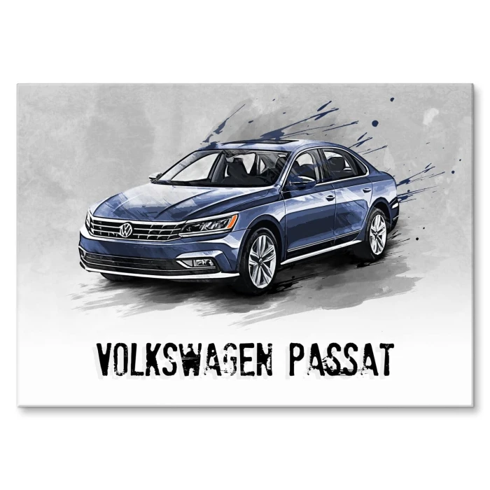 Plakat metalowy VW Passat Samochód Prezent