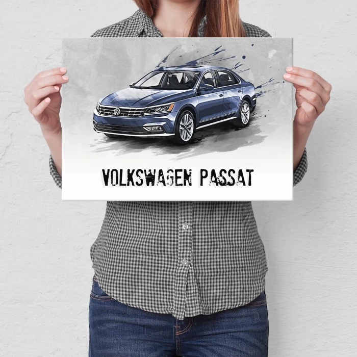 Plakat metalowy VW Passat Samochód Prezent
