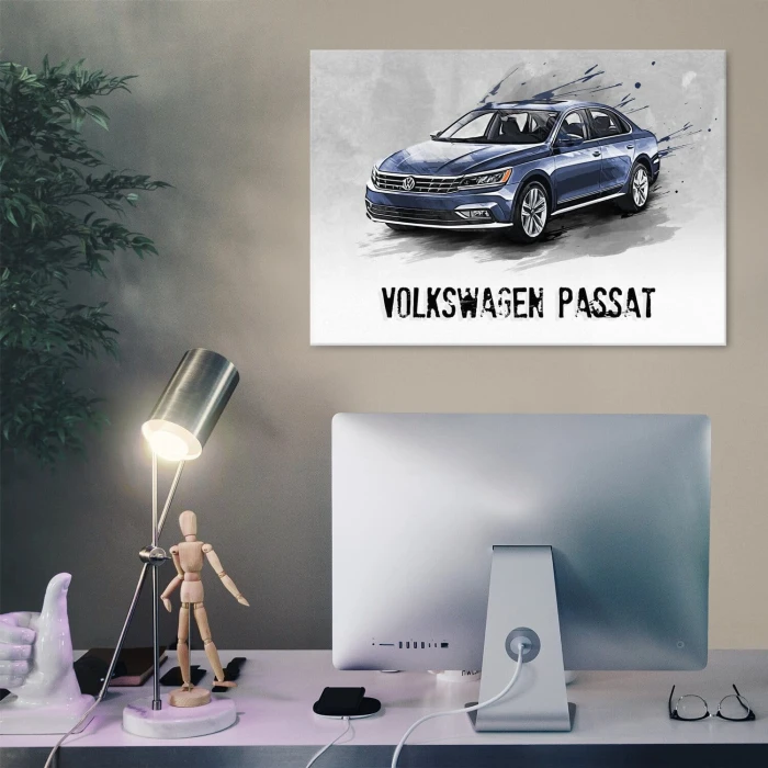 Poster metal VW Passat Samochód gift