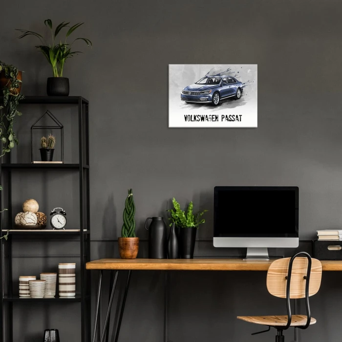 Plakat metalowy VW Passat Samochód Prezent