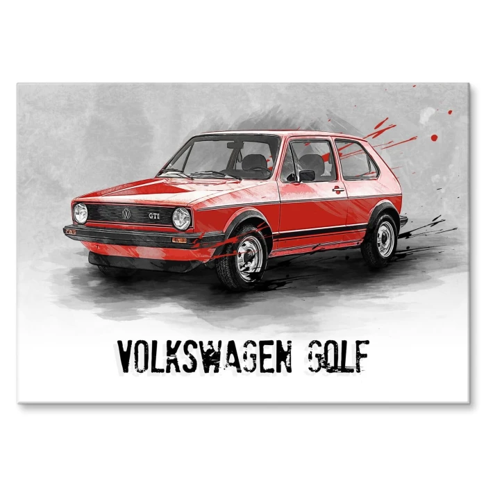 Poster metal VW Golf MK1 Klasyk gift