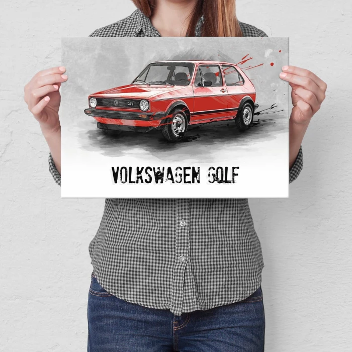 Poster metal VW Golf MK1 Klasyk gift
