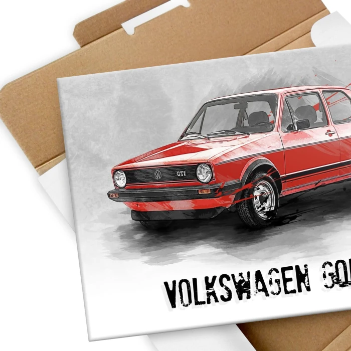 Plakat metalowy VW Golf MK1 Klasyk Prezent