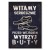 Poster metal wytrzyj buty gift