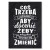 Poster metal coś trzeba stracić gift