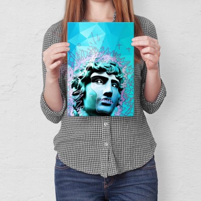 Plakat metalowy Popart antique Prezent