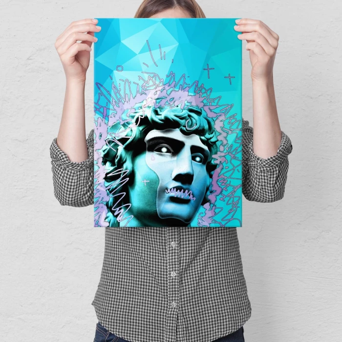 Plakat metalowy Popart antique Prezent