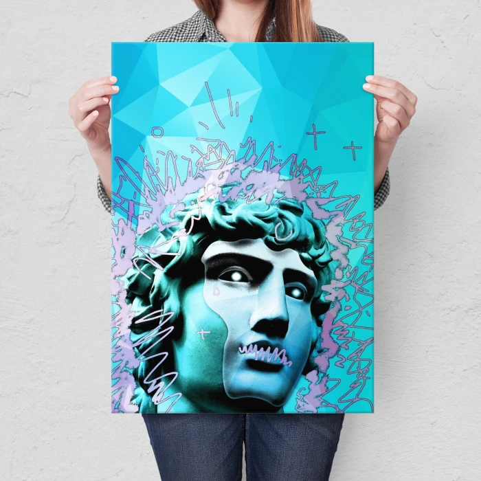 Plakat metalowy Popart antique Prezent