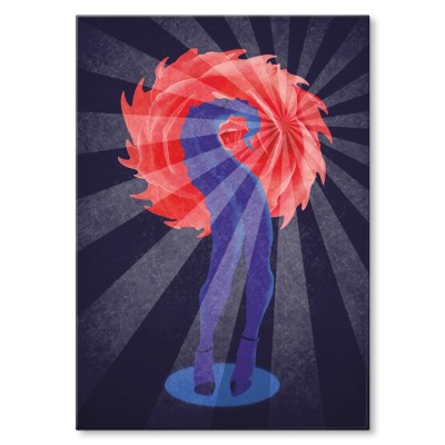 Poster metal Popart legs gift