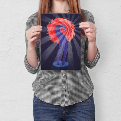 Poster metal Popart legs gift