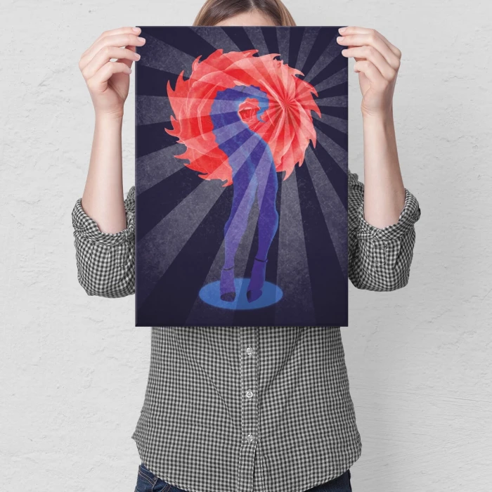 Plakat metalowy Popart legs Prezent