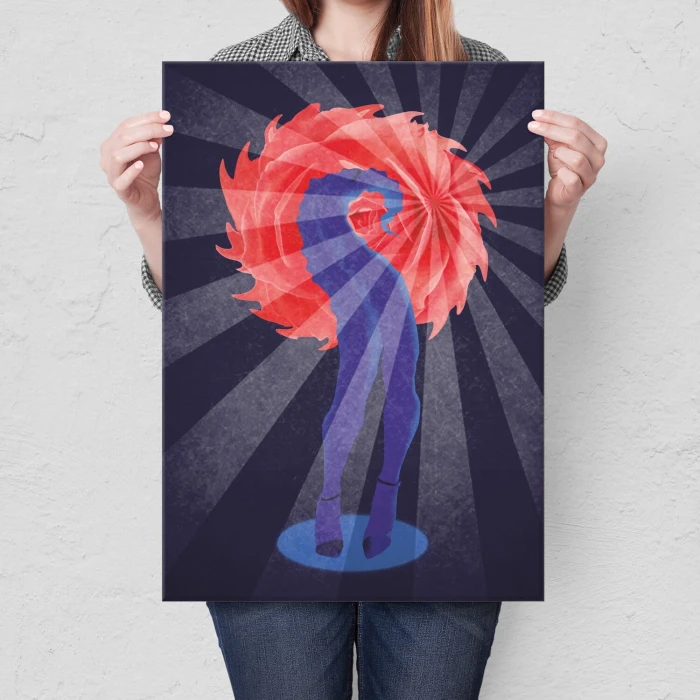 Poster metal Popart legs gift