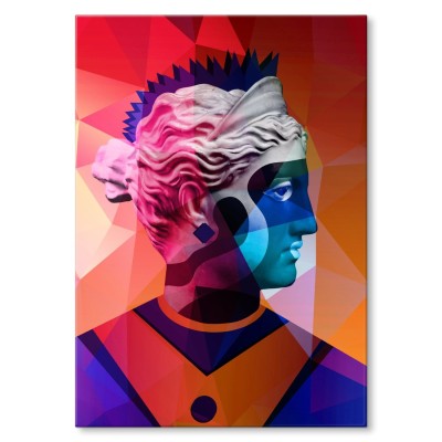 Poster metal Popart warrior gift