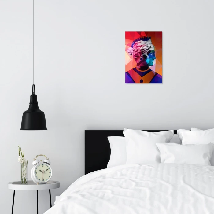 Poster metal Popart warrior gift