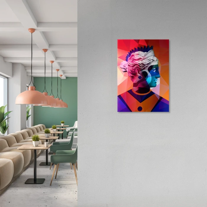 Poster metal Popart warrior gift