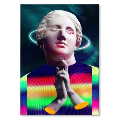 Poster metal Popart angel gift