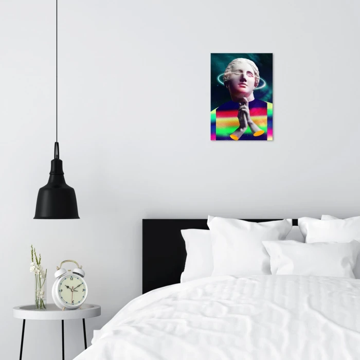 Poster metal Popart angel gift