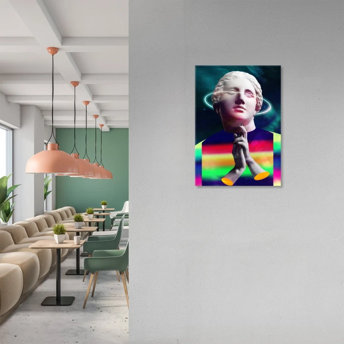 Plakat metalowy Popart angel Prezent