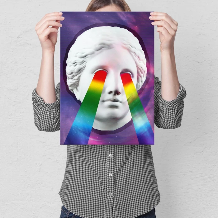 Poster metal Popart angel force gift