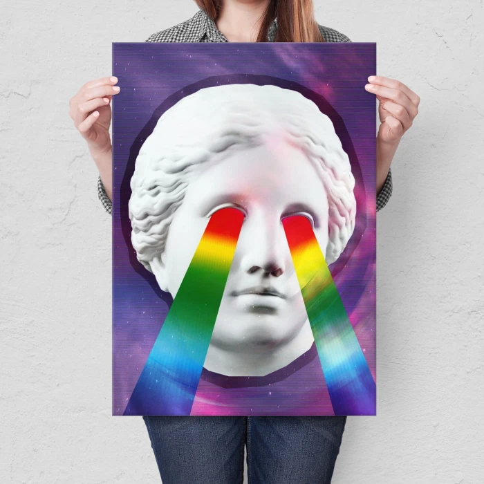 Poster metal Popart angel force gift