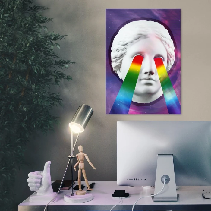 Plakat metalowy Popart angel force Prezent