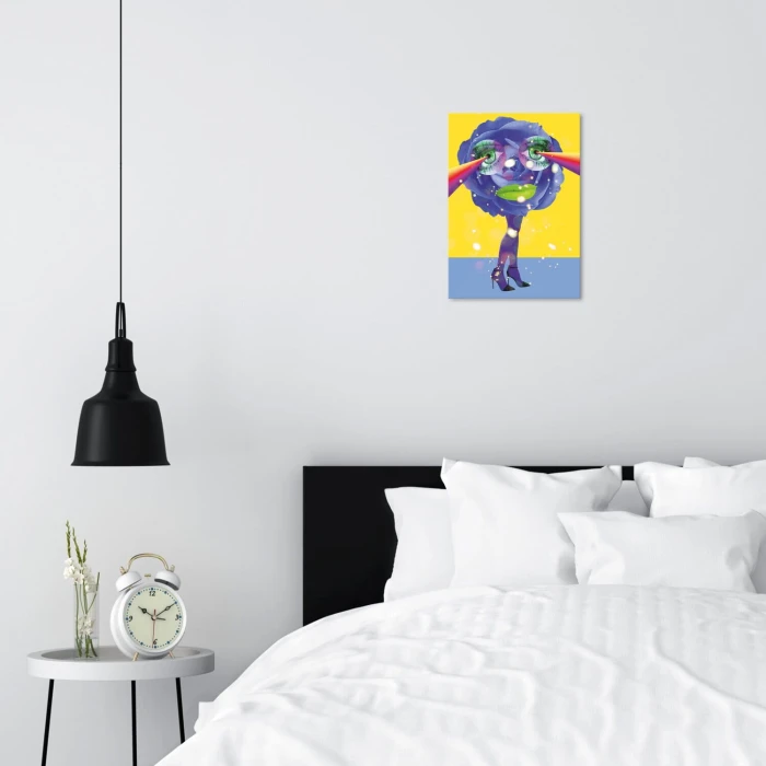 Poster metal Popart smiling legs gift