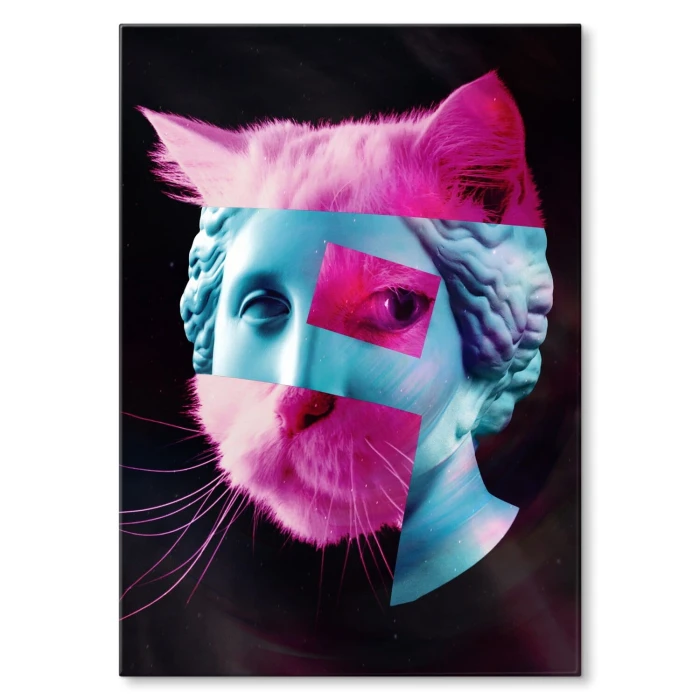 Plakat metalowy popart catwoman Prezent