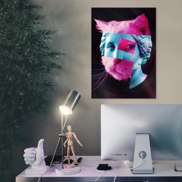 Poster metal popart catwoman gift