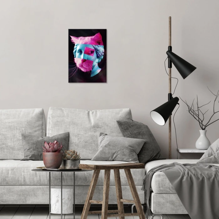 Plakat metalowy popart catwoman Prezent